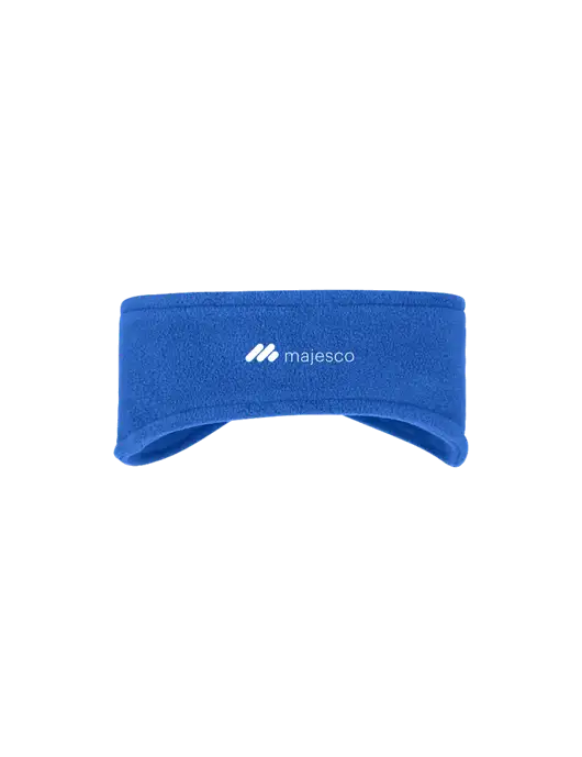 Royal Stretch Fleece Headband w/Majesco Logo