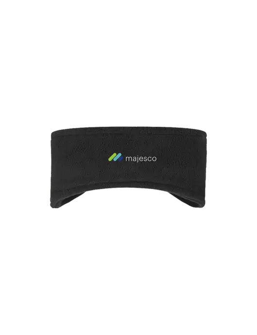 Black Stretch Fleece Headband w/Majesco Logo
