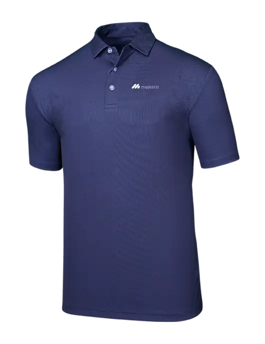 Callaway Birdseye Navy Polo w/Majesco Logo