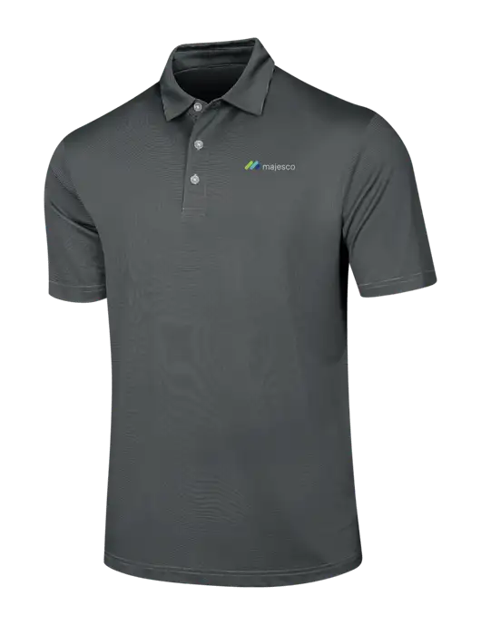 Callaway Black Fine Line Stripe Polo w/Majesco Logo