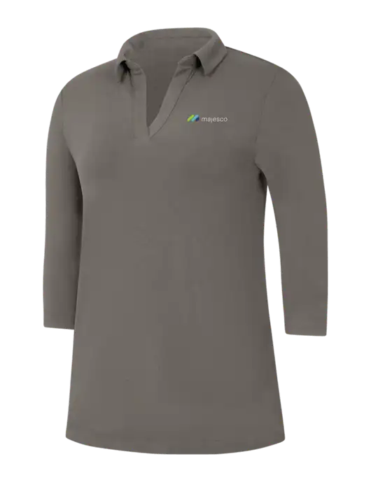 Womens Dark Grey Luxe Knit Tunic w/Majesco Logo