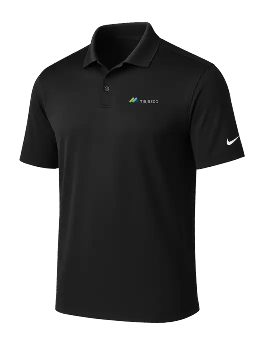 NIKE Black Victory Solid Polo w/Majesco Logo