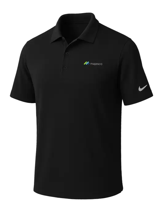 NIKE Black Dri-Fit Micro Pique Polo w/Majesco Logo