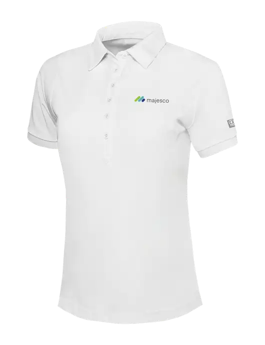 OGIO Womens Bright White Jewel Polo w/Majesco Logo