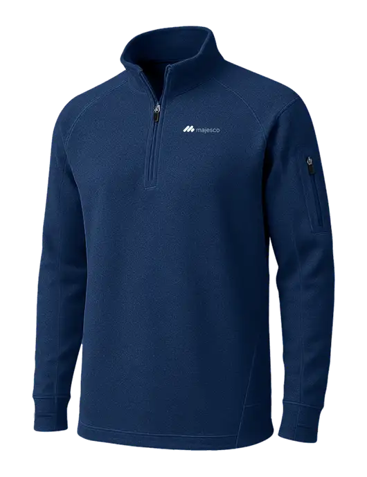True Navy Tech Fleece 1/4 Zip Pullover w/Majesco Logo