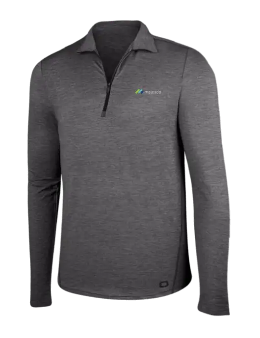 OGIO Gear Grey Heather Endurance Force 1/4 Zip w/Majesco Logo