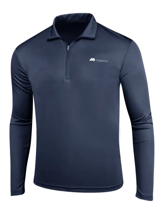 Navy PosiCharge Competitor 1/4 Zip Pullover w/Majesco Logo
