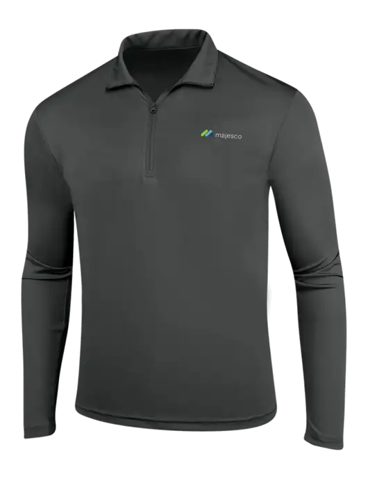 Dark Grey PosiCharge Competitor 1/4 Zip Pullover w/Majesco Logo