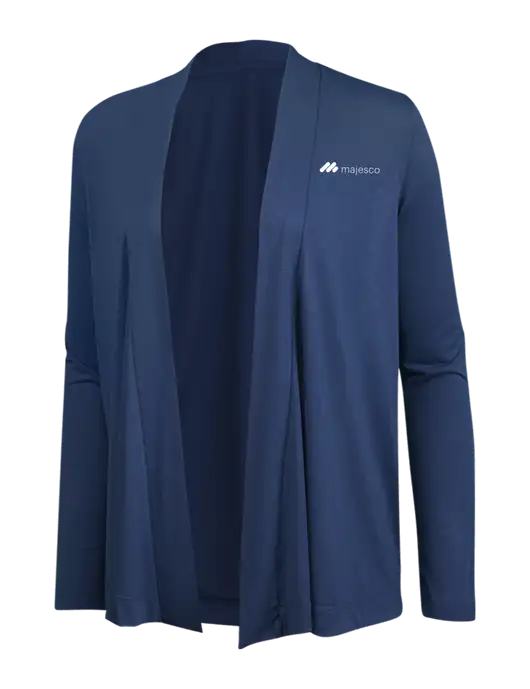 Dusty  Blue Womens Concept Cardigan w/Majesco Logo