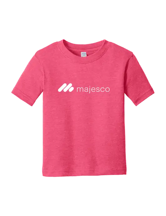 Rabbit Skins Vintage Hot Pink Toddler Fine Jersey Tee w/Majesco Logo