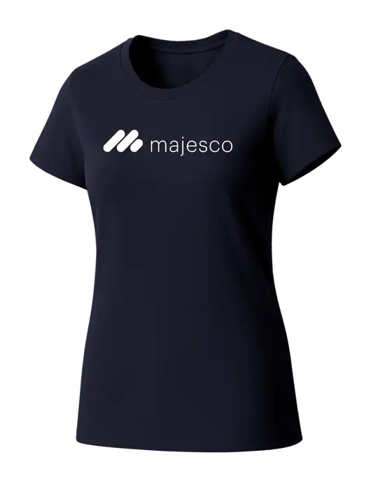 Womens Seriously Soft New Navy T-Shirt w/Majesco Logo
