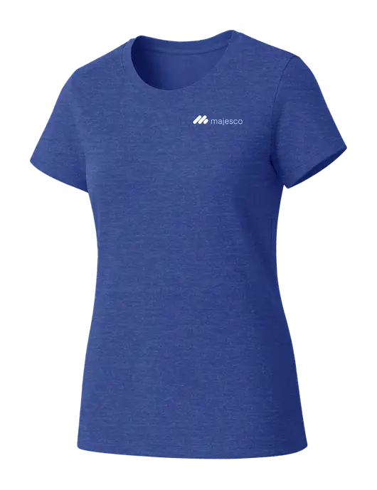 Womens Seriously Soft Royal Frost T-Shirt w/Majesco Logo
