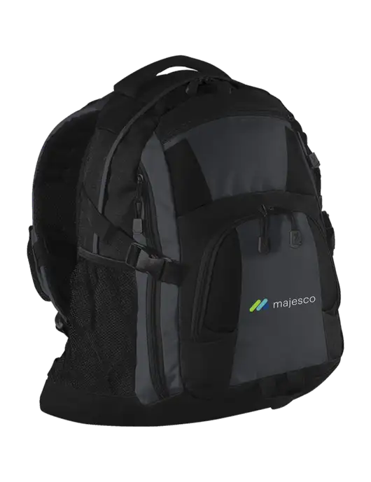 Urban Black/Grey/Black Laptop Backpack w/Majesco Logo