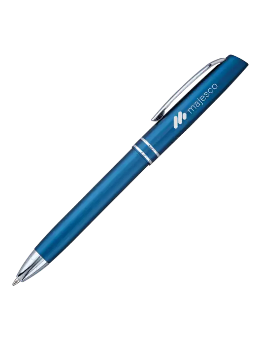 Blue Anguilla Black Ink Pen w/Majesco Logo