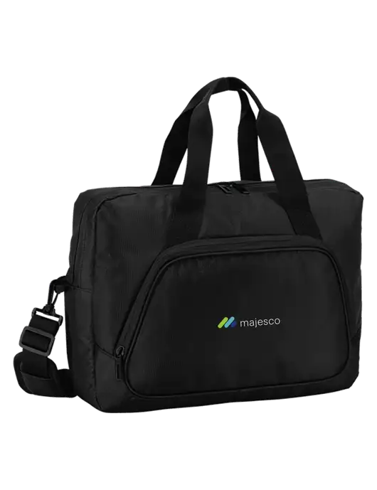City Black Laptop Briefcase w/Majesco Logo