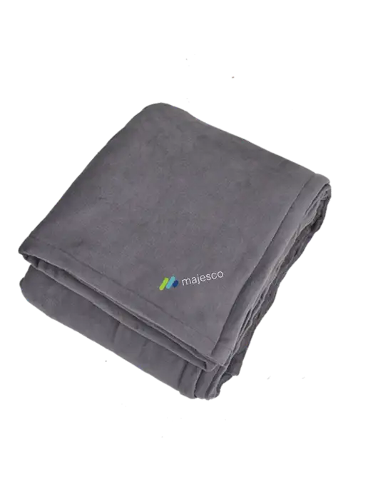 Oversized Graphite Ultra Plush Blanket Graphite w/Majesco Logo