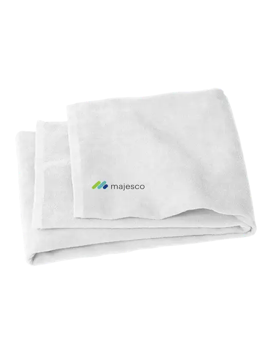 White Beach Towel w/Majesco Logo