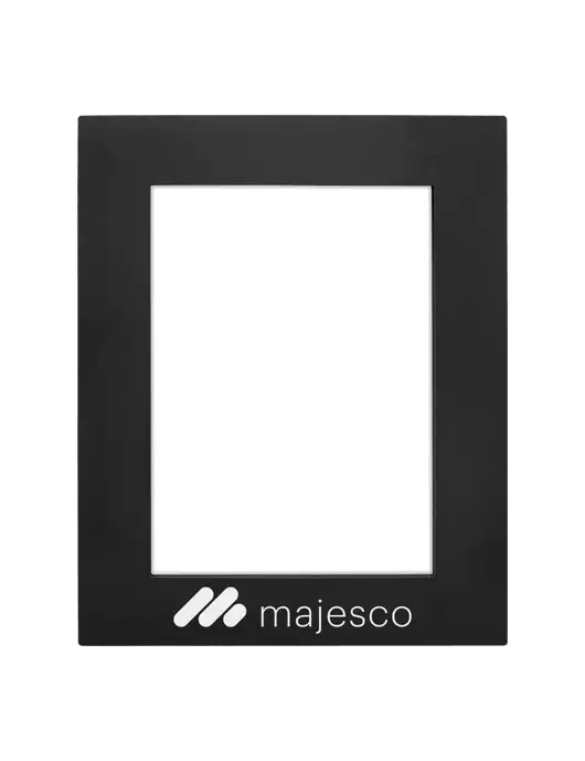 Black Aluminum Photo Frame, 5 x 7 w/Majesco Logo