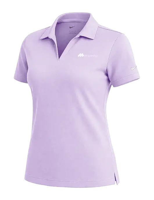 NIKE Light Purple Womens Dri-Fit Micro Pique Polo w/Majesco Logo