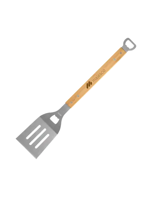 Bamboo BBQ Spatula w/Majesco Logo