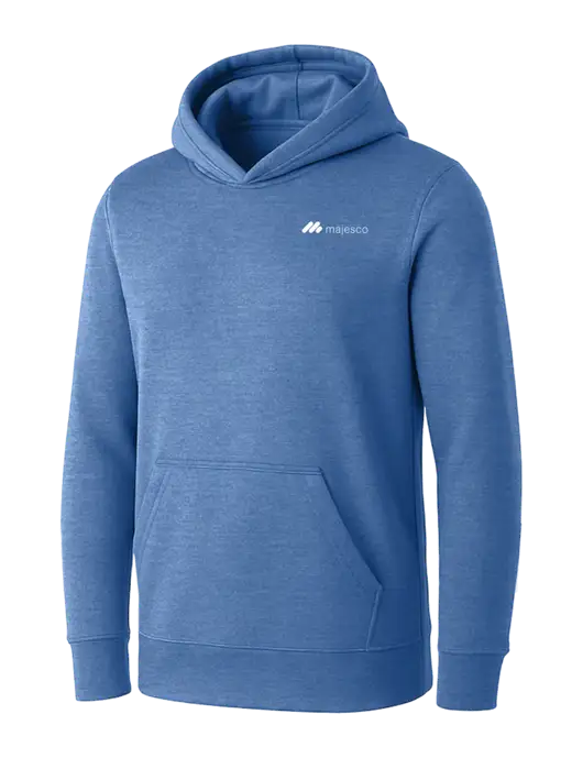 Womens Royal Heather Core Fleece Pullover Hooded Sweatshirt w/Majesco Logo