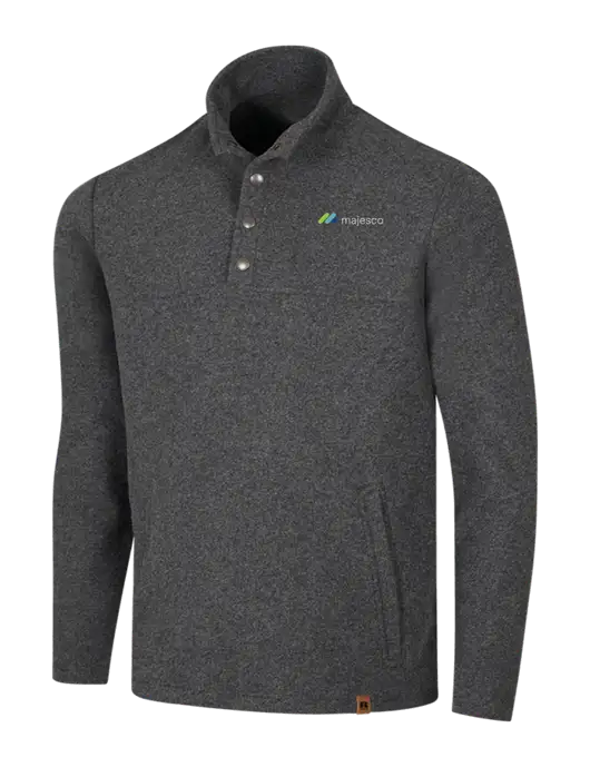Russell Outdoors Dark Grey Heather Basin Snap Pullover w/Majesco Logo