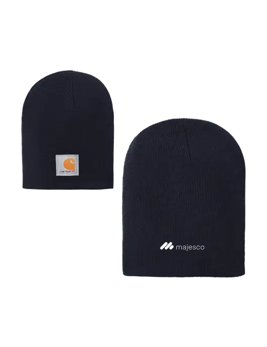 Carhartt Dark Navy Acrylic Knit Hat w/Majesco Logo