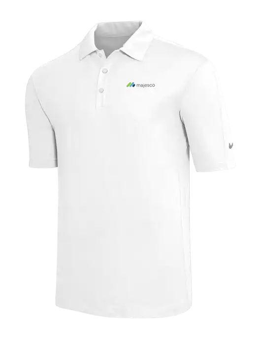 Nike White Tech Sport Dri-FIT Polo w/Majesco Logo