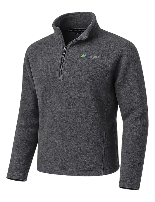 Dark Grey Fleece 1/4-Zip Pullover w/Majesco Logo