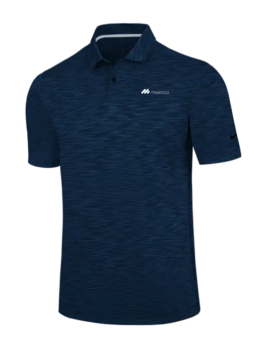 Nike Navy Dri-FIT Vapor Space Dyed Polo w/Majesco Logo