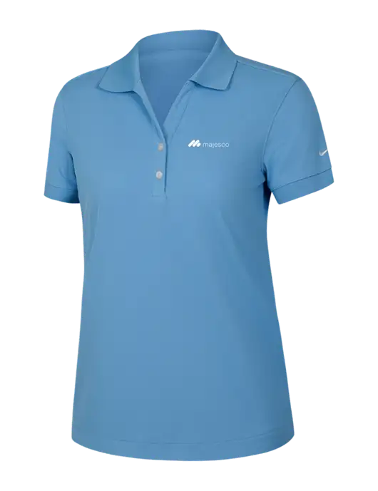 Nike Womens Dri-FIT Classic Light Blue Polo w/Majesco Logo