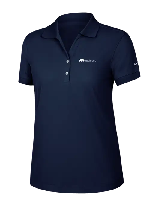 Nike Womens Dri-FIT Classic Dark Navy Polo w/Majesco Logo