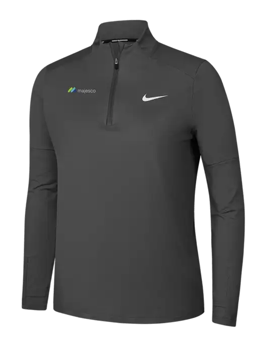 Nike Dark Grey Womens Dri-FIT Element 1/2-Zip Pullover w/Majesco Logo