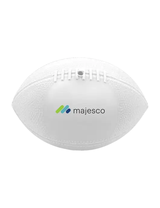 7” Durable White Vinyl Football w/Majesco Logo