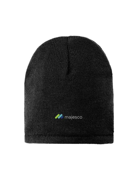 Black Fleece-Lined Beanie Cap w/Majesco Logo