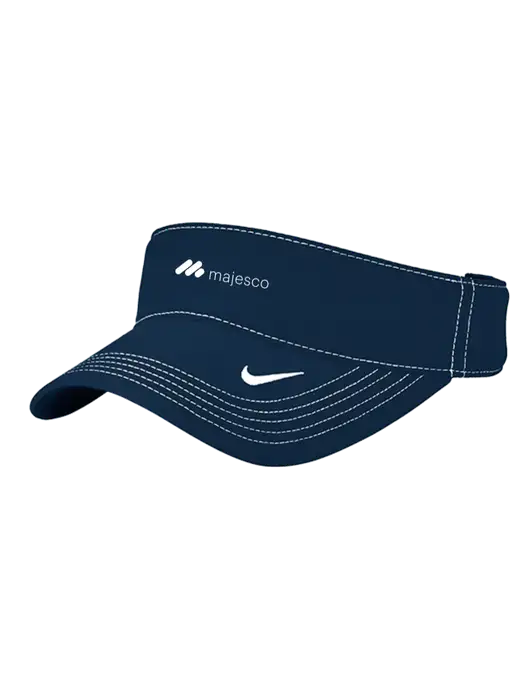 Nike Navy Dri-FIT Ace Visor w/Majesco Logo