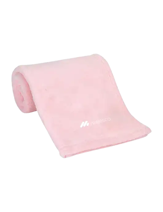 Pink Alpine Fleece Mink Touch Luxury Baby Blanket  w/Majesco Logo
