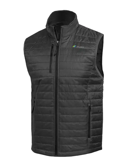 Packable Dark Grey Puffy Vest w/Majesco Logo