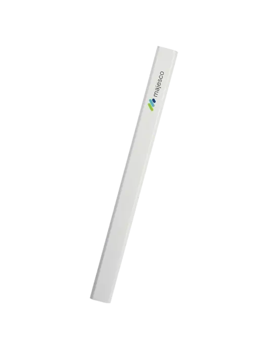 White Carpenter Pencil w/Majesco Logo