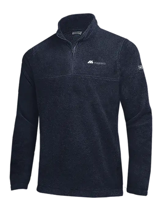 Columbia Navy Steens Mountain Fleece 1/2 Zip Pullover w/Majesco Logo