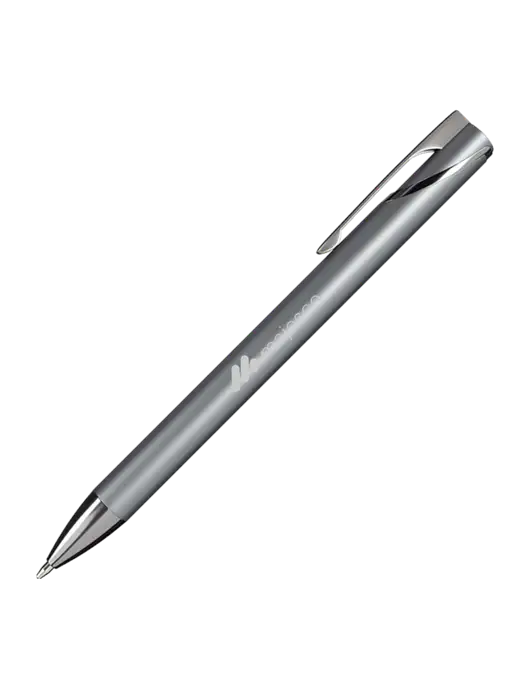 Dark Grey HyperNova Ballpoint Pen - Black Ink w/Majesco Logo