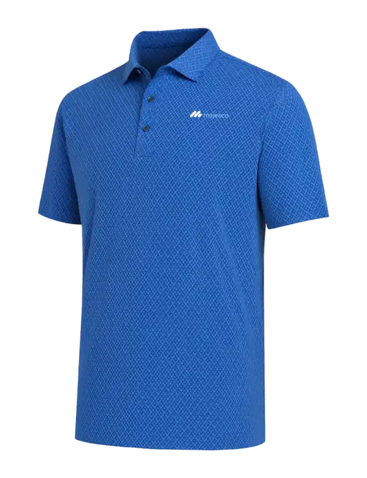 Callaway All-Over Stitched Royal Chev Polo  w/Majesco Logo